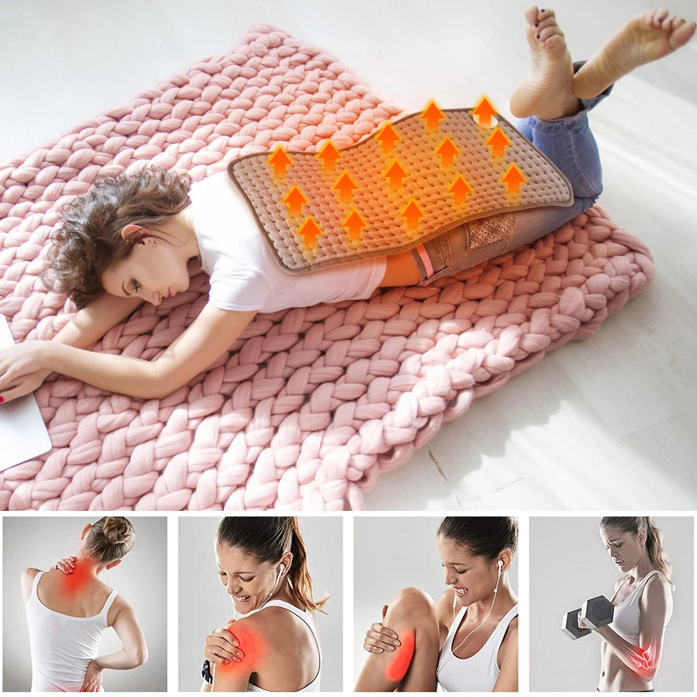 50x100cm Electric Heating Blankets Washable Winter Keep Warm Heating Pad Abdomen Waist Back Pain Relief Physiotherapy Blanket