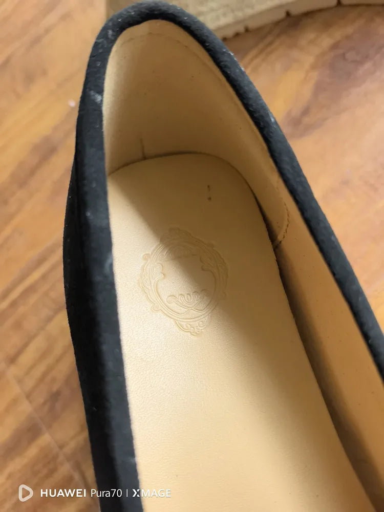 MKKHOU Fashion Loafers New High Quality Real Leather Suede Vintage Straw Braid Platform Shoes Daily Casual Light Shoes Neutral