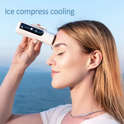 USB Rechargeable Mini Travel Fan 3000mAh High Battery Capacity 3-in-1 Handheld Neck Fan with 199 Levels Wind Speed Pocket Fan