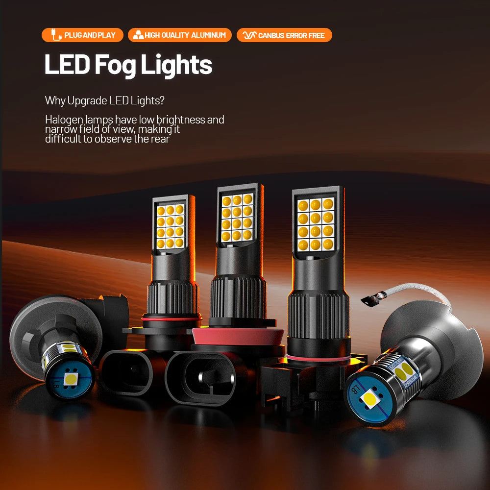 2pcs PSX24W 2504 For Subaru XV 2012 2013 2014 LED Fog Light Canbus Accessories