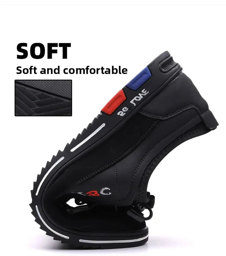 Extra Large Men's Shoes Casual Soft Bottom Leather Spring Autumn New Style 46 47 48 Trendy Shoes Comfortable Rubber Sole
