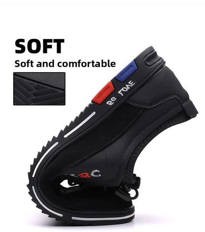 Extra Large Men's Shoes Casual Soft Bottom Leather Spring Autumn New Style 46 47 48 Trendy Shoes Comfortable Rubber Sole
