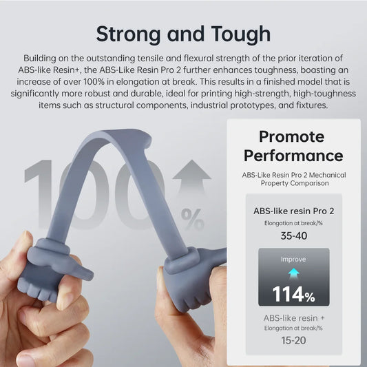 Newest Anycubic 20kg ABS-Like+ Resin Pro 2 Rapid UV Curing 405nm Standard Photopolymer Resin ABS 3D Resin High Precision for LCD