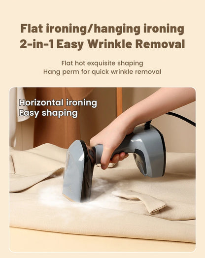Fast-Heat Garment Steamer Foldable Ironing 1500W Machine Household Electric Fabric Steamer for Home Travel Handheld Steam Iron