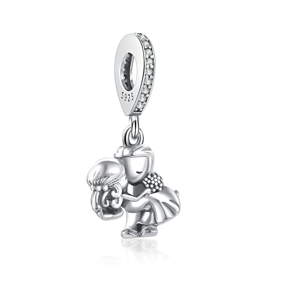 The New 925 Sterling Silver Charm Mother's Day Queen Crown Gift Box Fits Women Jewelry With Original Bracelet Accessories