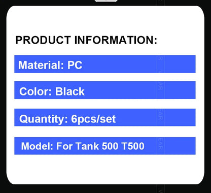 Vtear Car Window Visor Cover Decoration Water Shield Deflector Sun Shade Guard Exterior Accessories Parts For Tank 500 T500 2024
