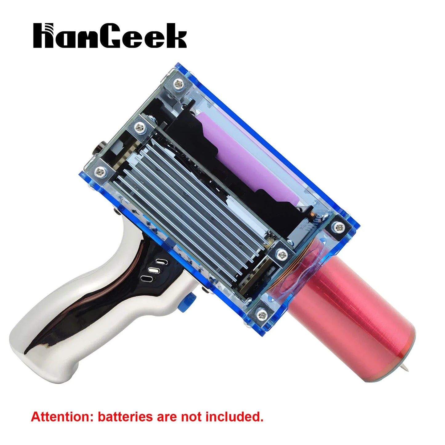 HamGeek Portable Handheld Tesla Coil 3.0 PRO Version 0-500uS 7-level Adjustable Power Pulse Width (without Battery)