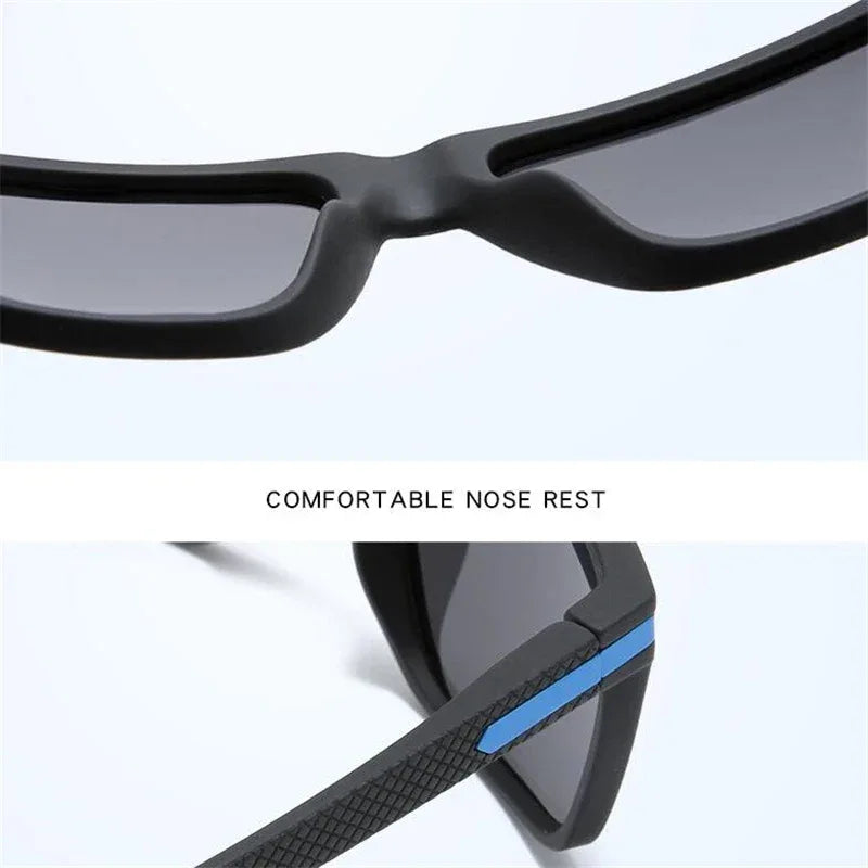 Outdoor Sport Square Nearsighted Sunglasses With Diopters Driving Anti-Glare Prescription Sun Glasses For Men 0 -0.5 -0.75 To -6