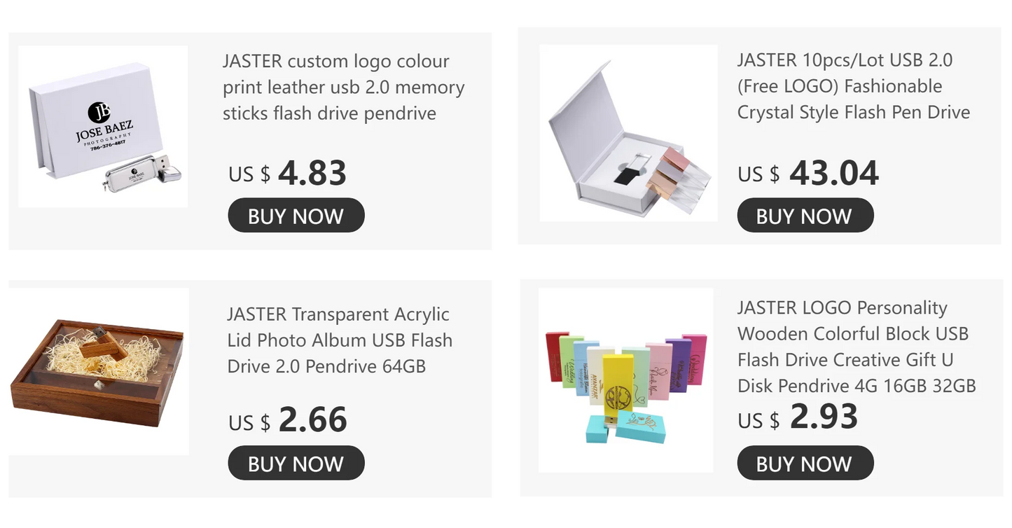 JASTER Wooden USB Flash Drive Red Wood Pendrive 64GB 16GB 32GB 4GB 8GB Creativo U Disk Memory Stick Wedding Gift Custom Logo