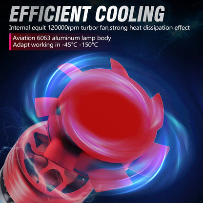 H11 LED Headlight Canbus 50000LM Light Bulbs With Fan Turbo Lamp 6500k Auto LED H7 H8 H9 9005/HB3 Light Fog Lamp Plug&Play