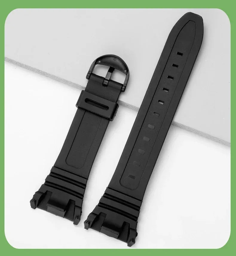 Silicone Sports Watch Band for Casio 3239 W-96H-1A W-96H-1B W-96H-2A W-96H-3A W-96H-4A2 W-96H-4A W-96H-9A Electronic Watch Strap