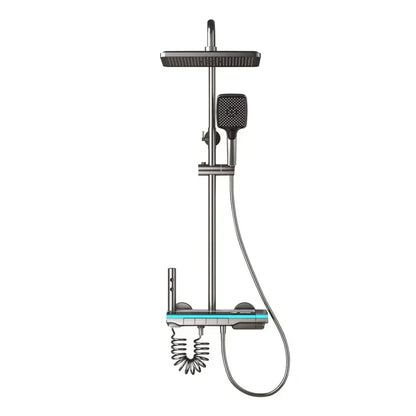 Bathroom Shower System High Quality Fourth Gear Bathroom Key Digital Display Rain Bathtub Copper Faucet Shower Set Bathrooms