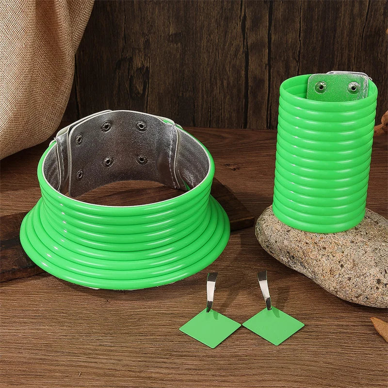 4pcs/set Vintage Leather African Jewelry Set Choker Necklace Bracelet Earrings Set For Women Collar Necklace Set Jewelry Gifts