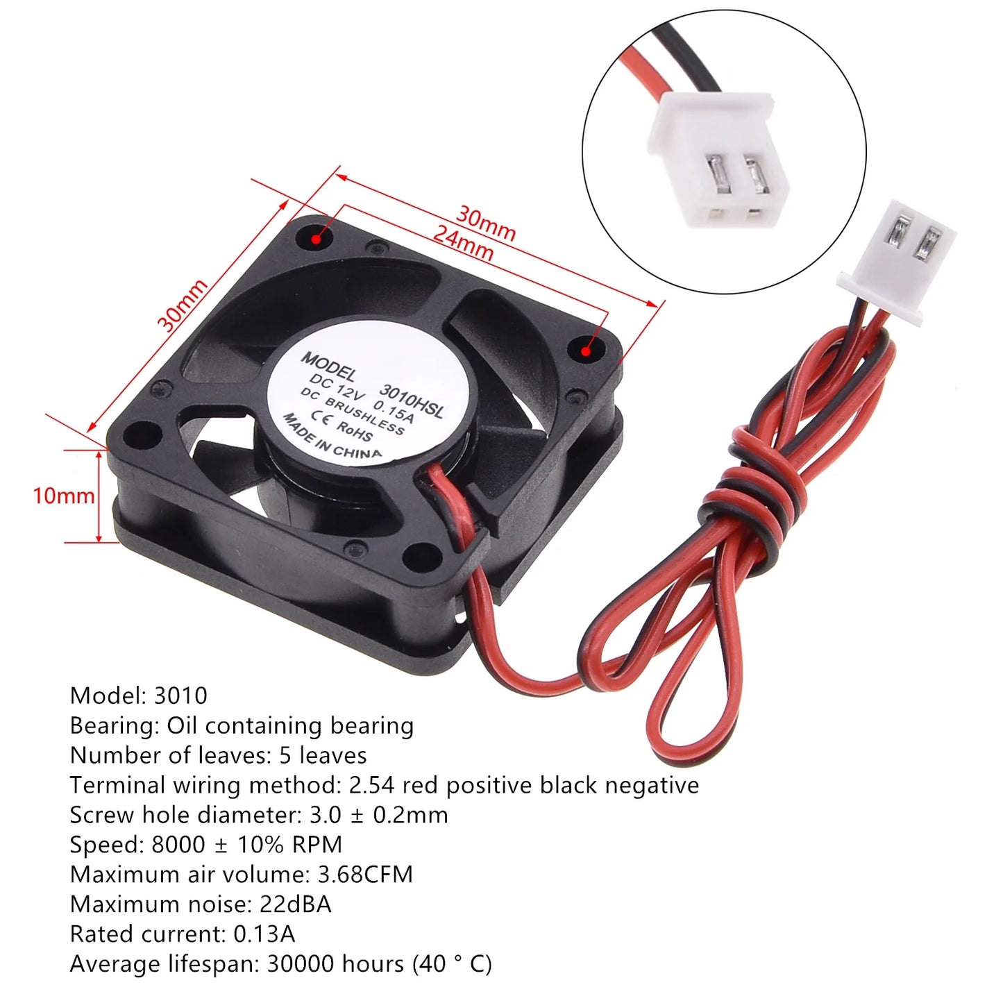 Silent DC12V Brushless Oil Content Cooling fan，for Power Supply Toy Chassis Multiple Sizes Available 2 3 4 5 6 7 8 9CM Silent