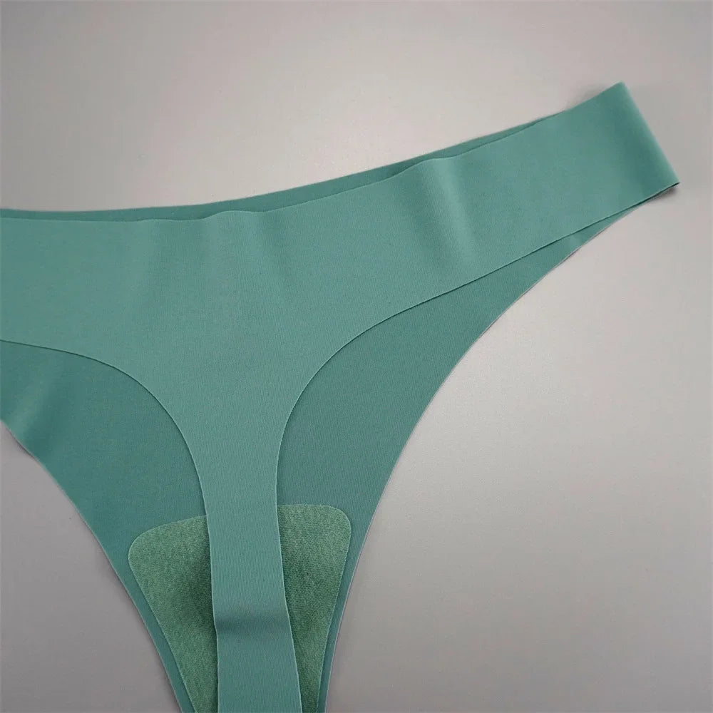 7 PCS/Set Fast Send Seamless Thong Women G String Sexy Ice Silk Panty Female Underwear Fitness Panties Plus Size
