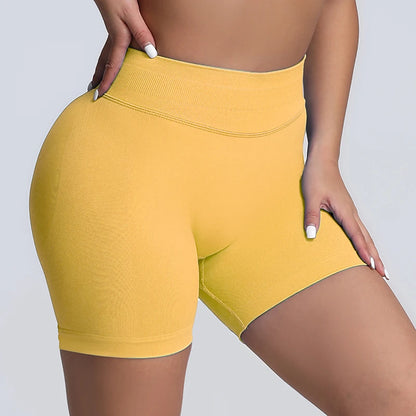 Impact Shorts Women High Waist Hip Lifting Yoga Short Fitness Seamless Elastic Workout Wear Woman Yoga Shorts Gym Female