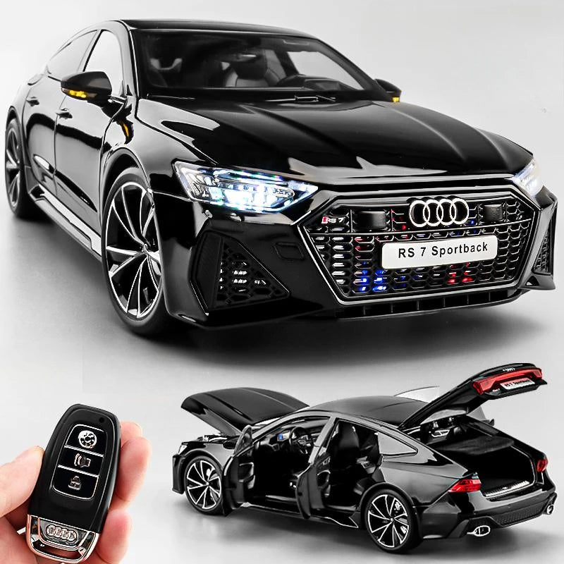 Simulation 1:18 AUDI RS7 Sportback Alloy Car Model Children Toy Vehicle Collectibles Miniature Voiture Home Decor Birthday Gift
