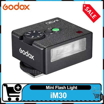 Godox iM30 iFlash Camera Flash GN15 7Power Levels Universal Hot Shoe on Camera Mini Flash for  Fuji Sony zv1 zve10 Ricoh gr3