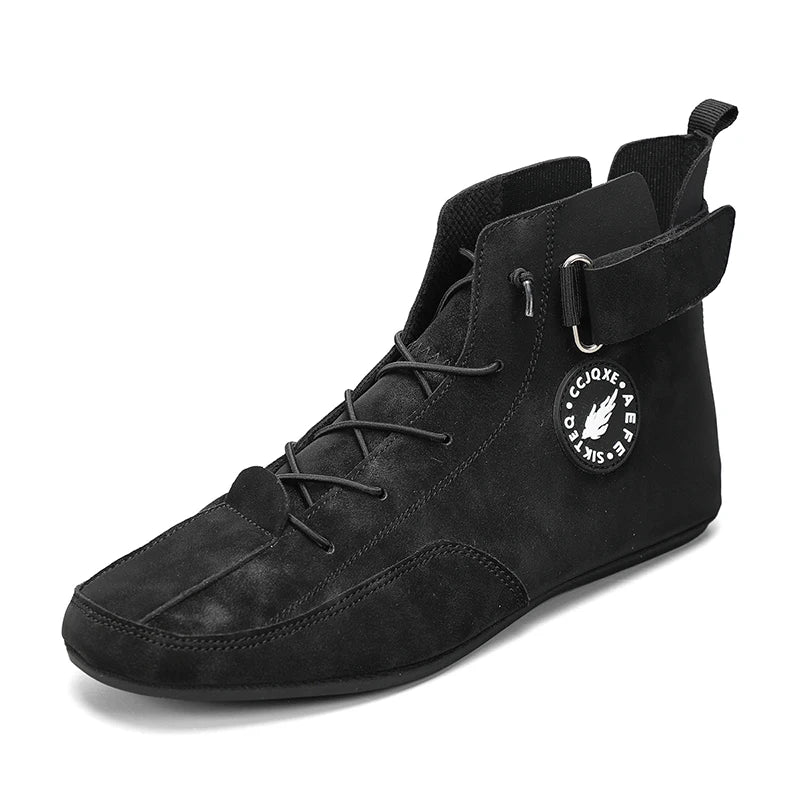 YRZL Men's Shoes Ankle Boots Lightweight Anti-slip Man Casual Walking Shoes Soft Soles Comfortable Breathable Blue Shoes for Men