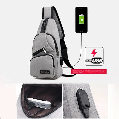 Fashion Casual Crossbody Bag Small Men's Shoulder Bag Men Diagonal Backpack Messenger Phone Bag Boy Fanny Chest Pack New