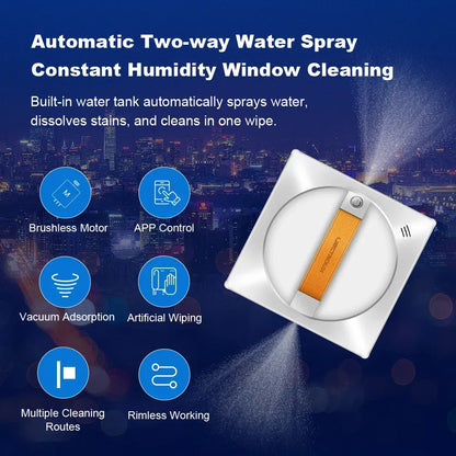   (promo code: AEEU03 )Liectroux YW710 Robot Window Cleaner,Double Water Spray,Strong Vacuum,Home Floor Wall Window Cleaning Robot,App&Remote Control