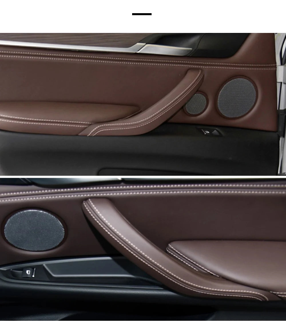 Left Right Single Car Inner Door Handle Interior Door Inside ABS Pull Handle Trim for BMW X5 X6 F15 F16 2014-2018