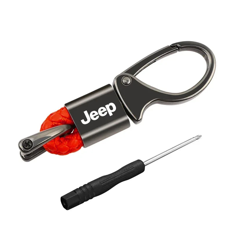 Car Keychain Auto Keyring Accessories For Jeep Renegade Compass Grand Cherokee Wrangler jk Gladiator Patriot