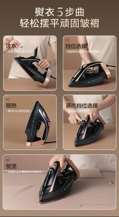 Handheld Portable Steam Iron Compact for Home Use Dry And Wet Ironing Clothes Smoothing Machine