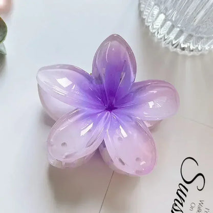 New Flower Shape Hair Claw Clips for Women Girls Barrette Crab Claw Clip Ponytail Hairpins Bath Beach Headwear Hair Accessories