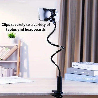 360Rotating Phone Holder Adjustable Long Arm Bed Desk Mount  Cellphone Stand 10in Multifunctional Lazy Bracket Strong Grip