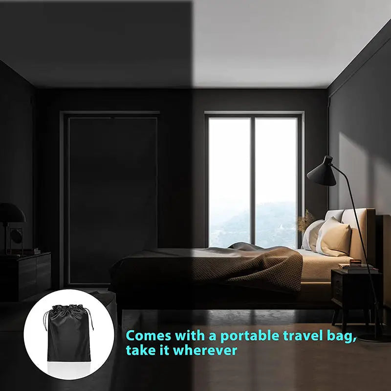 Blackout Curtain Self-adhesive Cooling Window Shades With Silver Coate For Living Room Bedroom Home Window Film Cloth