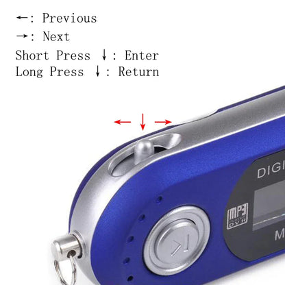 Mini USB MP3 Player Portable 32GB TF Storage FM Radio Music Player Digital LCD Screen Multifunction MP3 Music Player USB Stick