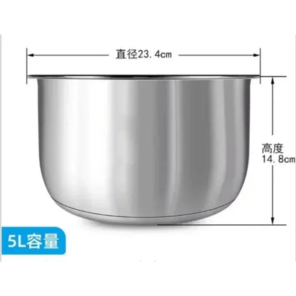 Suitable for Midea rice cooker 304 stainless steel inner pot 3L4L5L thickened FS3010/70 inner pot