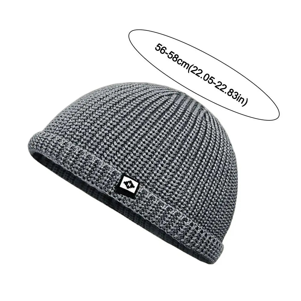 Soft Knitted Hat Windproof Thickened Autumn Winter Hat Ear Protection Hip Hop Hat Warm Bonnets Outdoor
