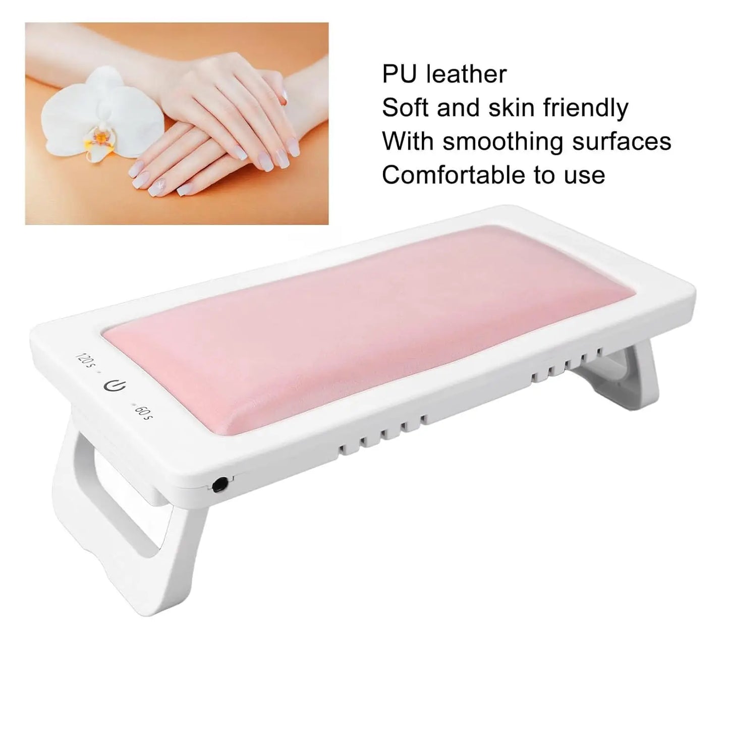 LINMANDA UV Led Nail Lamp With Leather Hand Pad Foldable Drying Lamp Home Use Nail Lamp For Drying Polish Varnish With USB Cable