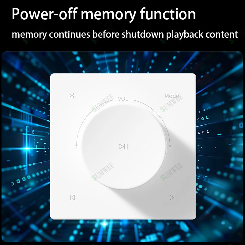 Mini Wall Amplifier Panel Bluetooth-compatible HiFi Home Theater Stereo Sound Audio TF USB Music control system ceiling speakers