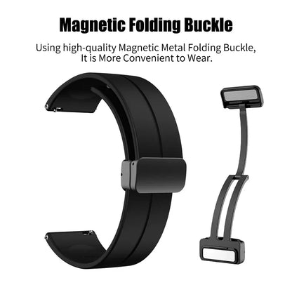 20 22mm Watch Band For Samsung Galaxy watch 6/4/5 pro/gear s3/active 2/classic Sport Magnetic Strap for Huawei GT 2 2e 3 Band