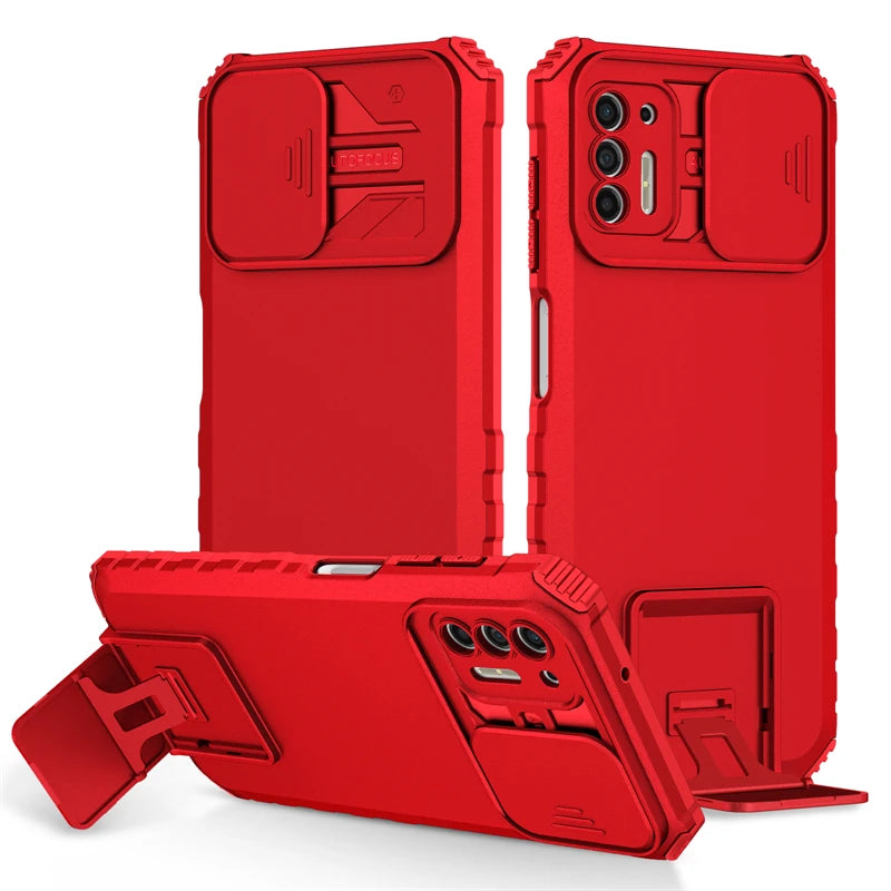For Motorola Moto G Power G Stylus 2021 Case Slide Camera Protect Phone Case For Moto G Pure G9 Plus G30 Stand Armor Back Cover