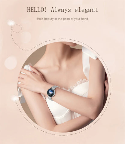 LIGE Fashion Ladies Smart Watch NX7 Pro AMOLED Screen Health Monitoring BT Call Female Women Sport Fitness Tracker Smartwatch