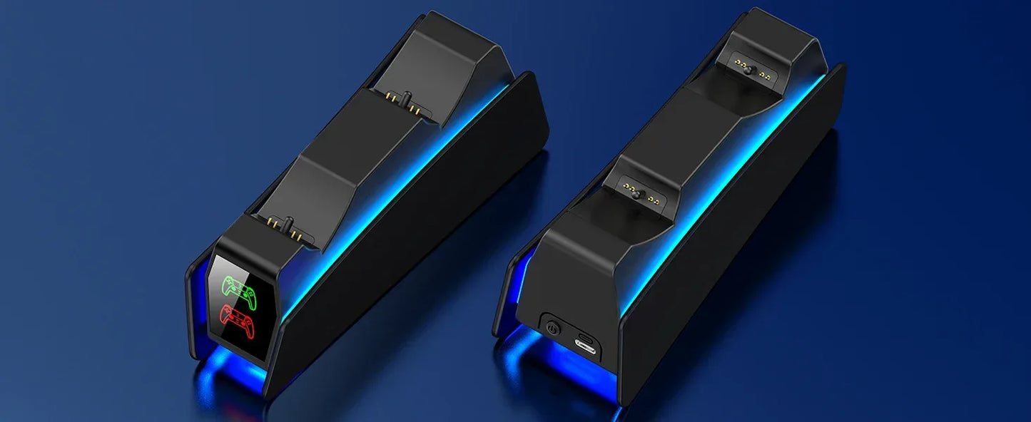 Controller Charging Station For PlayStation 5 Dual Fast Charger LED Indicator Charging Stand Docking Station ps5 accessories