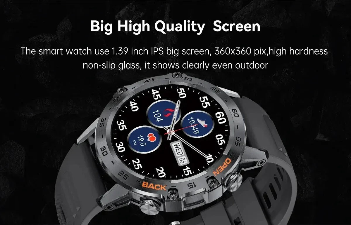 LIGE 2025 ECG+PPG Smart Watch Men 466*466 AMOLED Screen Heart Rate Blood Pressure Body Fat Monitor Bluetooth Call NFC Smartwatch