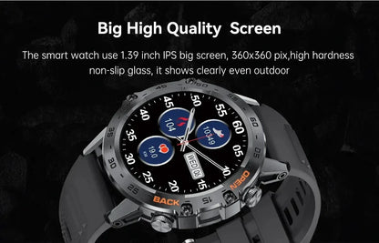 LIGE 2025 ECG+PPG Smart Watch Men 466*466 AMOLED Screen Heart Rate Blood Pressure Body Fat Monitor Bluetooth Call NFC Smartwatch
