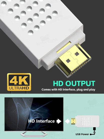 Retro Game  With 2.4G Wireless Controller 4k Classic Motion Sensing Game Console Video Game Built in 1000 NES Games
