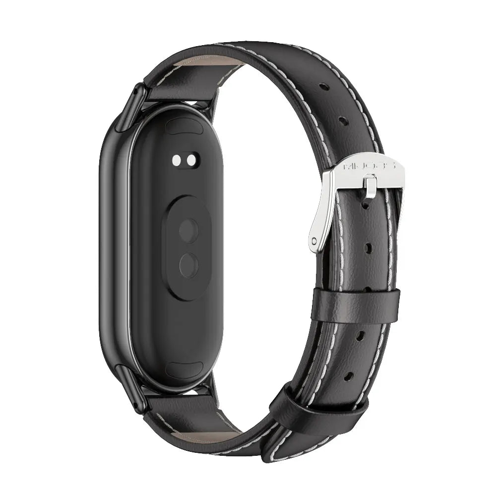 Strap for Xiaomi Mi Band 10 9 8 Bracelet Fashion Leather Replacement Wristband Miband 8 NFC Correa Mi Smart Band 8 9 Wrist Strap