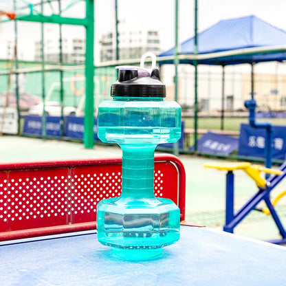2.6L Sports Dumbbell Shaped Kettle Sport Water Bottle Outdoor Indoor Fitness Cycling Water Bottle Camping Cold Water Bottle