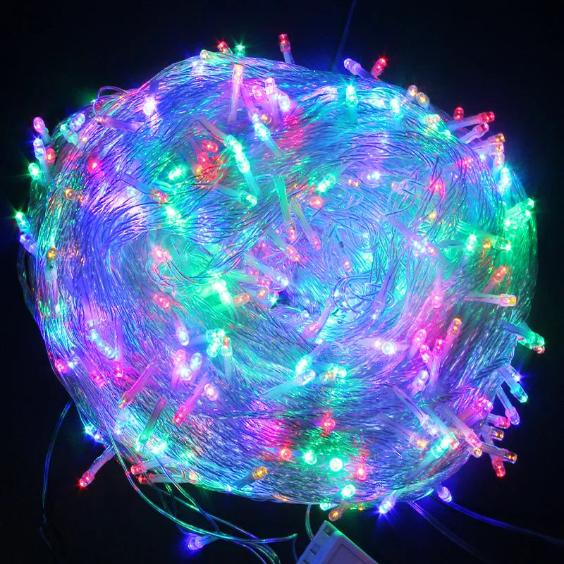 LED Garland String Lights 2m10m Christmas Tree Wedding Decoration Light Waterproof Fairy Lamp Indoor Outdoor Holida Lighting