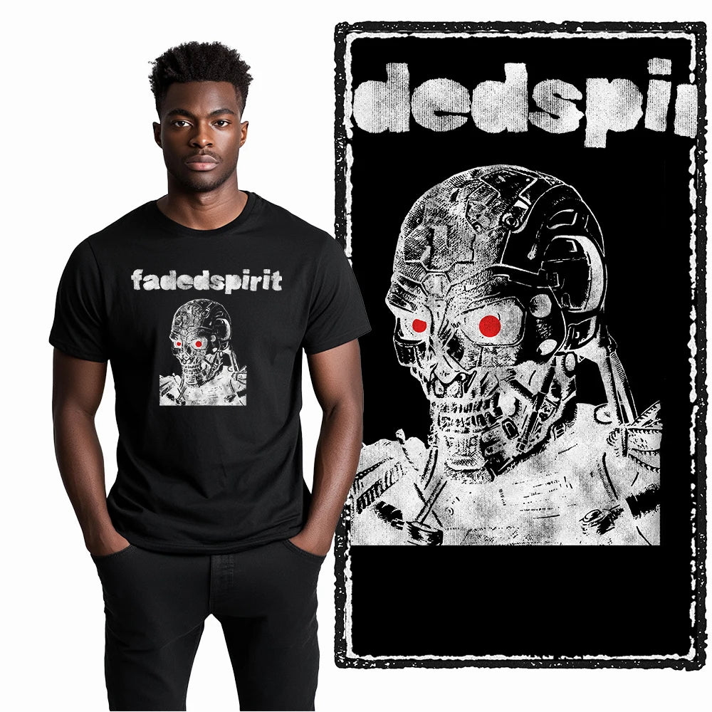 Coolmind U4 Streetwear Cool Print Exclusive Graphic T shirt fo men 100% Cotton Big Size vintage BLACK men's novelty tee shirt