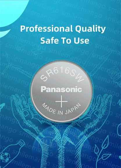 Panasonic 2-50PCS SR616SW 1.55V Watch Battery 321 D321 GP321 Longines Rossini Armani quartz Silver oxide Button Cell