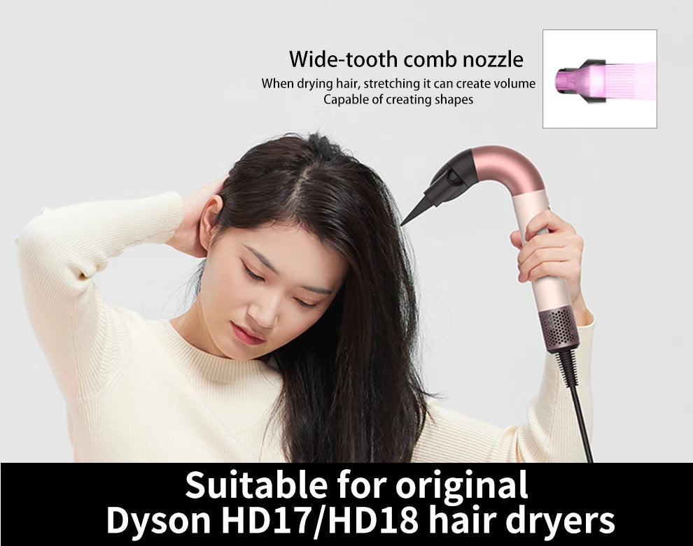 Suitable for Dyson Hair Dryer Drying Cover Hd17 Anti-Flyaway Diffuser Nozzle Dyson Styling Hair Dryer Hd18 Accessories