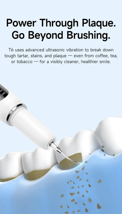 Ultrasonic Electric Dental Scaler High Frequency Vibrating Teeth Cleaner Plaque Calculus Tartar Stains Remover 5 modes with LED